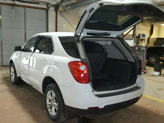 2GNFLCEK0C6187191 - 2012 CHEVROLET EQUINOX LS WHITE photo 3