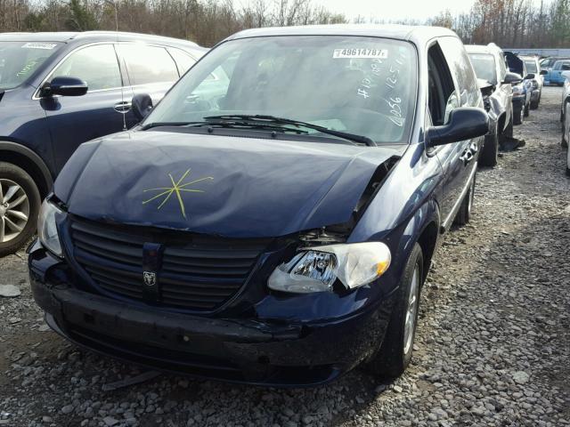 1D4GP45RX6B592788 - 2006 DODGE CARAVAN SX BLUE photo 2