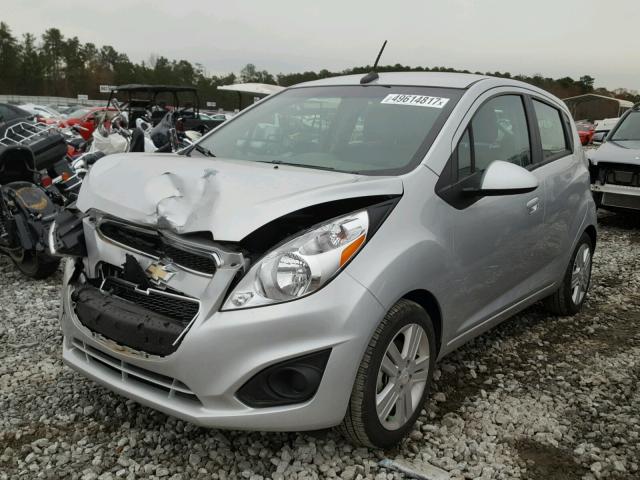 KL8CB6S95EC405307 - 2014 CHEVROLET SPARK LS SILVER photo 2