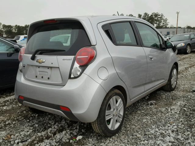 KL8CB6S95EC405307 - 2014 CHEVROLET SPARK LS SILVER photo 4