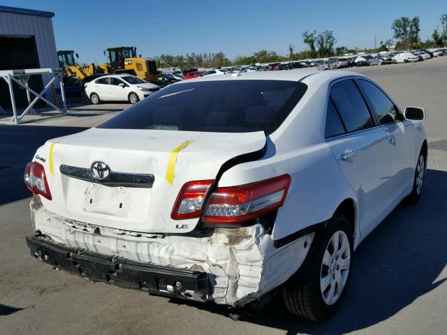 4T4BF3EKXBR172228 - 2011 TOYOTA CAMRY BASE WHITE photo 4