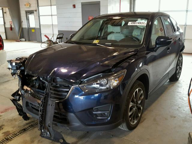 JM3KE4DY7G0648244 - 2016 MAZDA CX-5 GT BLUE photo 2