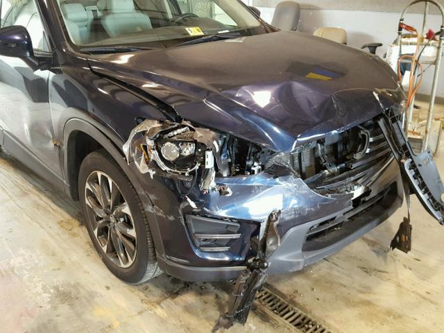 JM3KE4DY7G0648244 - 2016 MAZDA CX-5 GT BLUE photo 9