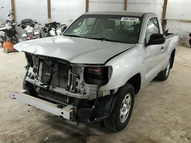 5TENX22N99Z649783 - 2009 TOYOTA TACOMA SILVER photo 2