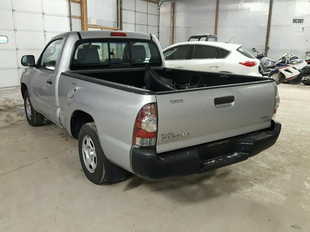 5TENX22N99Z649783 - 2009 TOYOTA TACOMA SILVER photo 3