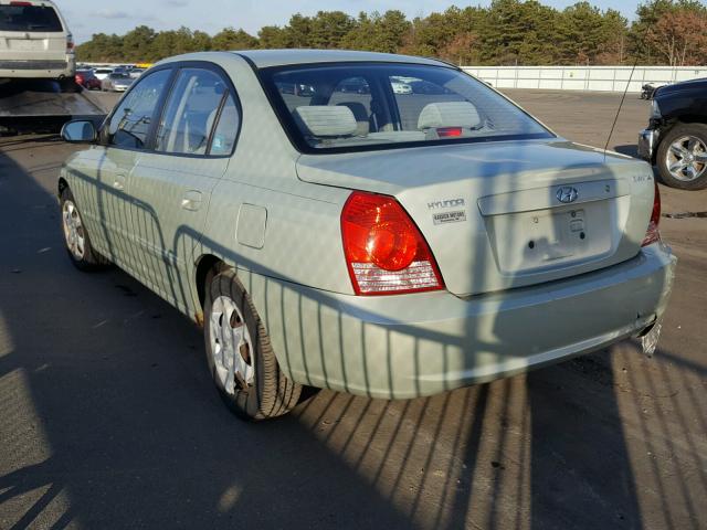 KMHDN46D54U891630 - 2004 HYUNDAI ELANTRA GL GREEN photo 3