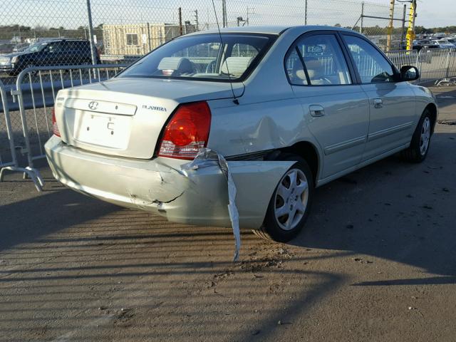 KMHDN46D54U891630 - 2004 HYUNDAI ELANTRA GL GREEN photo 4