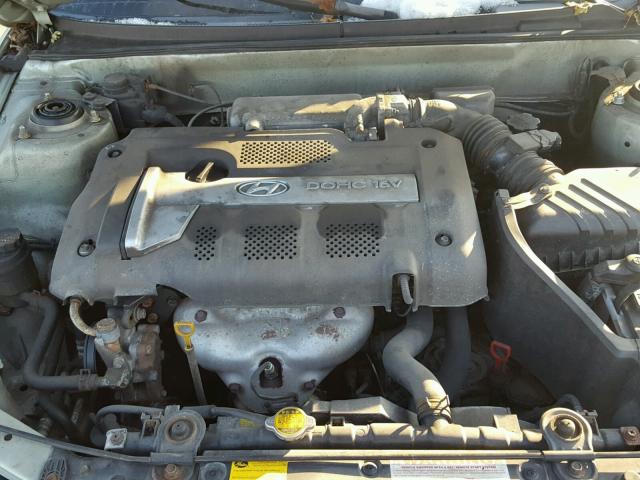 KMHDN46D54U891630 - 2004 HYUNDAI ELANTRA GL GREEN photo 7