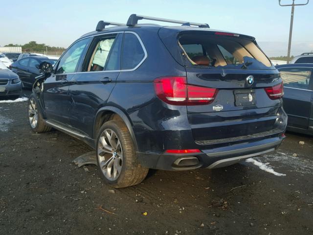 5UXKR6C50F0J77647 - 2015 BMW X5 XDRIVE5 BLUE photo 3