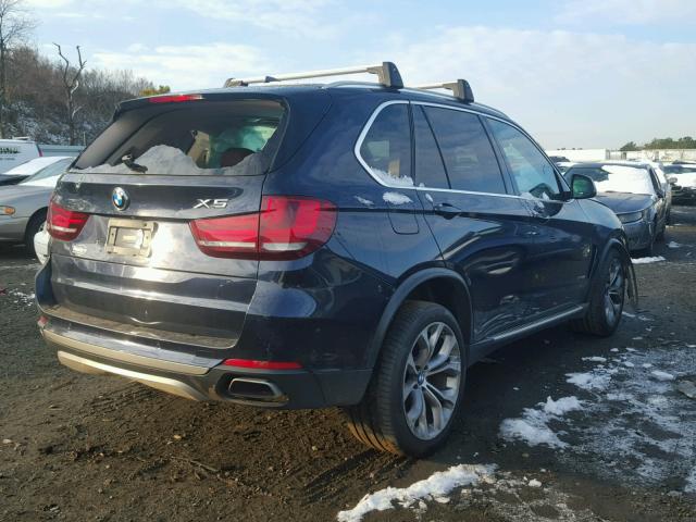 5UXKR6C50F0J77647 - 2015 BMW X5 XDRIVE5 BLUE photo 4