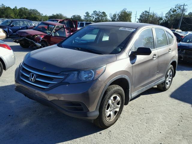 2HKRM4H3XEH622763 - 2014 HONDA CR-V LX GRAY photo 2