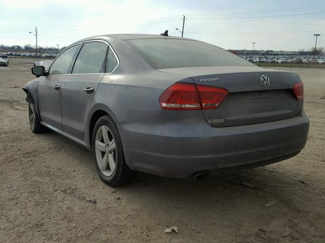 1VWAT7A34FC085829 - 2015 VOLKSWAGEN PASSAT S ნაცრისფერი ფოტო 3