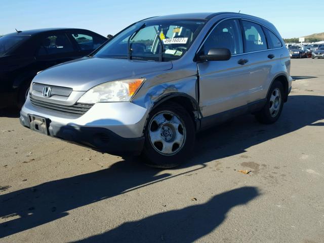 JHLRE48387C048453 - 2007 HONDA CR-V LX GRAY photo 2