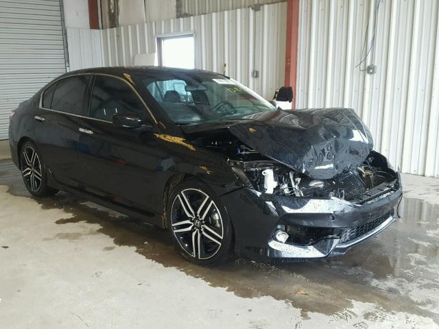 1HGCR2F53GA035204 - 2016 HONDA ACCORD SPO BLACK photo 1
