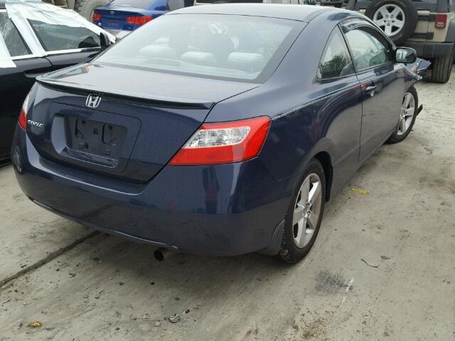 2HGFG12857H571375 - 2007 HONDA CIVIC EX BLUE photo 4