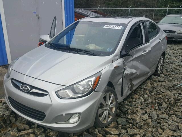 KMHCU4AE7DU522301 - 2013 HYUNDAI ACCENT GLS SILVER photo 9