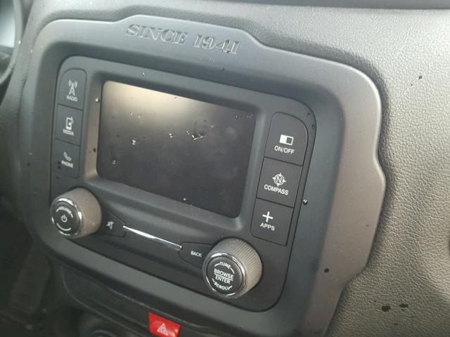 ZACCJBAW6GPD20159 - 2016 JEEP RENEGADE S ORANGE photo 9