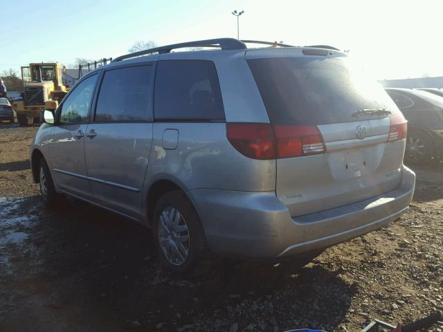 5TDZA23C55S305004 - 2005 TOYOTA SIENNA CE BEIGE photo 3