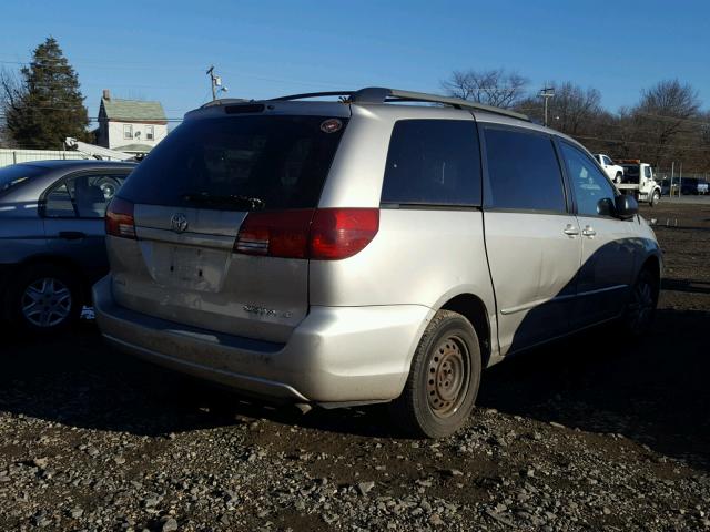 5TDZA23C55S305004 - 2005 TOYOTA SIENNA CE BEIGE photo 4