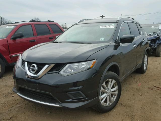 KNMAT2MV3GP613227 - 2016 NISSAN ROGUE S BLACK photo 2