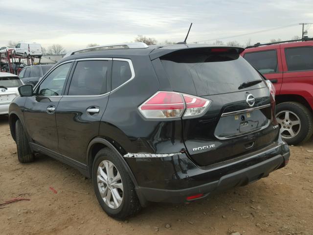 KNMAT2MV3GP613227 - 2016 NISSAN ROGUE S BLACK photo 3