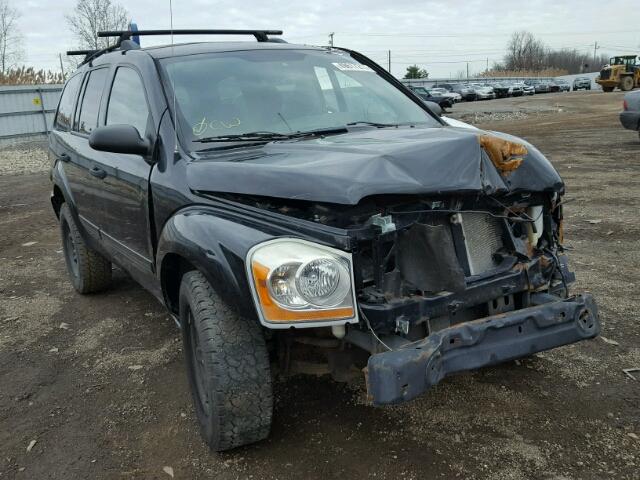 1D4HD48N25F519718 - 2005 DODGE DURANGO SL BLACK photo 1