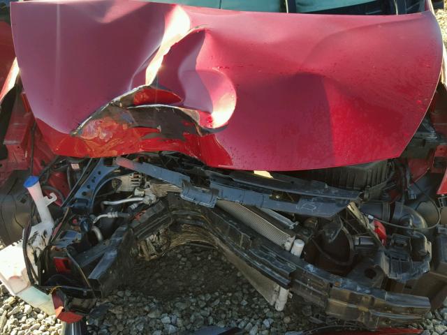 KNADM4A39E6352775 - 2014 KIA RIO LX RED photo 7