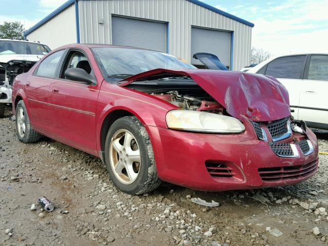 1B3EL46X05N685301 - 2005 DODGE STRATUS SX RED photo 1