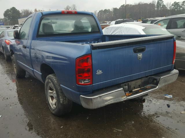 1D7HA16K06J186209 - 2006 DODGE RAM 1500 S BLUE photo 3