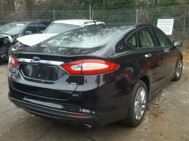 3FA6P0H70FR166718 - 2015 FORD FUSION SE BLACK photo 4