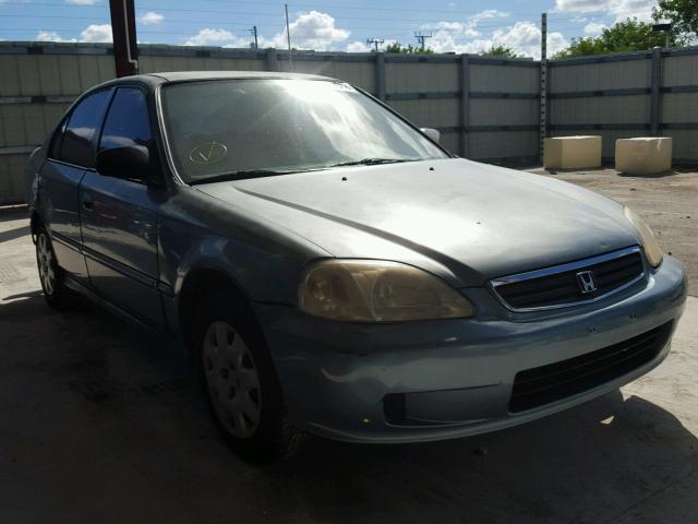 2HGEJ6615YH531550 - 2000 HONDA CIVIC BASE GREEN photo 1