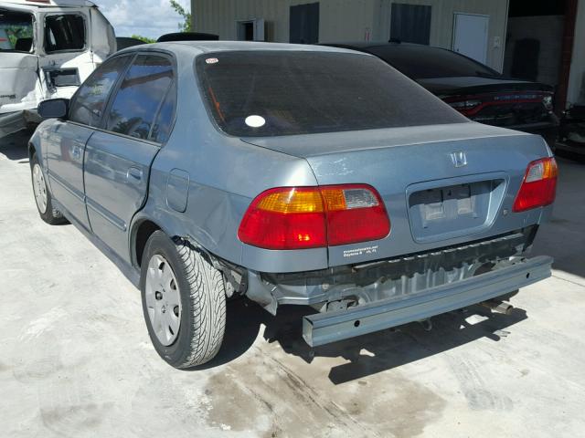2HGEJ6615YH531550 - 2000 HONDA CIVIC BASE GREEN photo 3