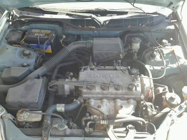 2HGEJ6615YH531550 - 2000 HONDA CIVIC BASE GREEN photo 7