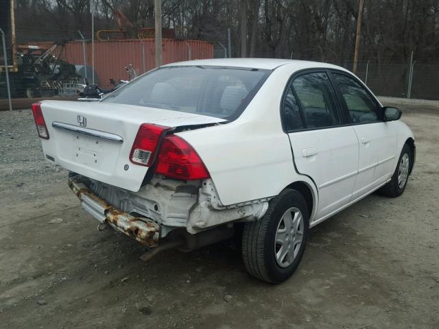 2HGES16533H510479 - 2003 HONDA CIVIC LX WHITE photo 4