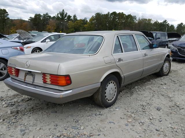 WDBCA35D9HA358774 - 1987 MERCEDES-BENZ 420 SEL GOLD photo 4