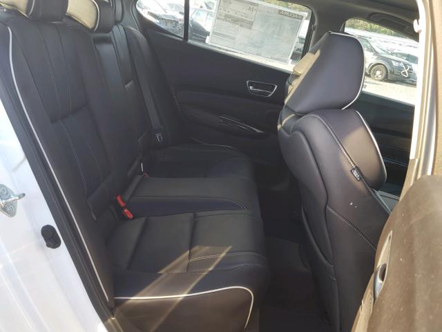 19UUB3F57JA005354 - 2018 ACURA TLX TECH WHITE photo 6