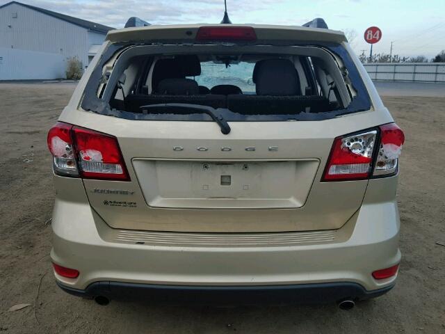 3D4PG1FG8BT566596 - 2011 DODGE JOURNEY MA GOLD photo 9