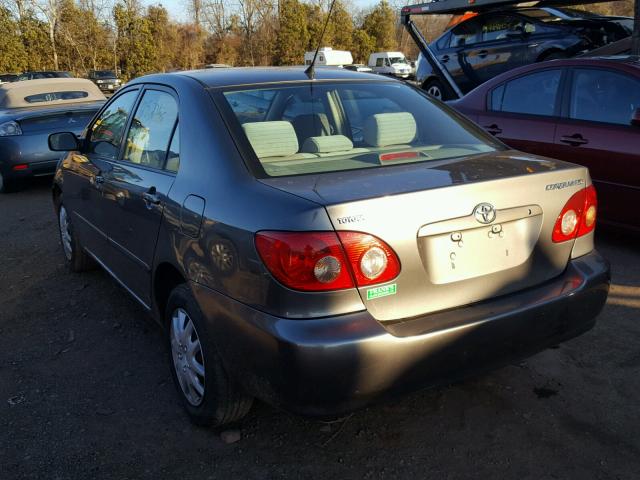 2T1BR32E67C828076 - 2007 TOYOTA COROLLA CE GRAY photo 3