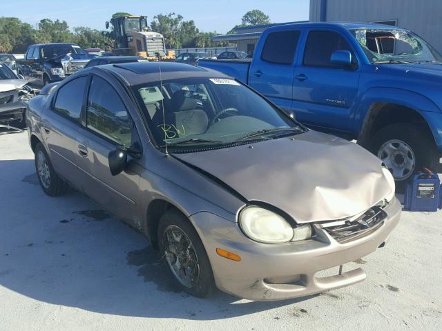 1B3ES46C62D538773 - 2002 DODGE NEON SE GOLD photo 1