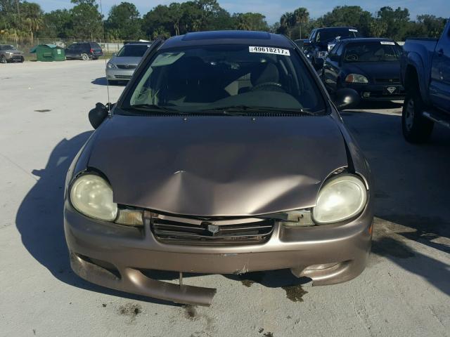 1B3ES46C62D538773 - 2002 DODGE NEON SE GOLD photo 9