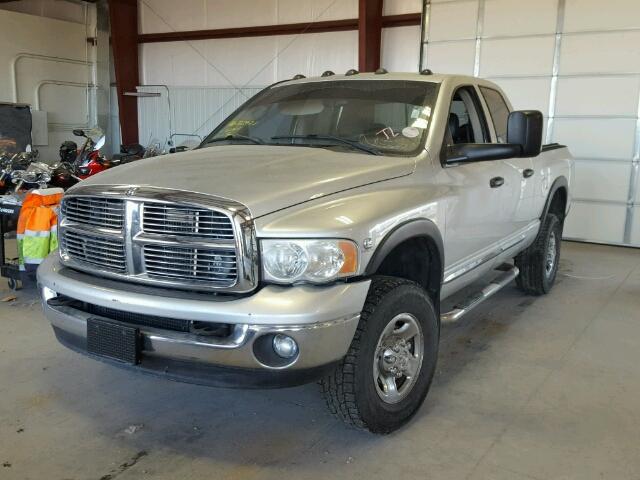 3D7KU28C74G155918 - 2004 DODGE RAM 2500 S SILVER photo 2