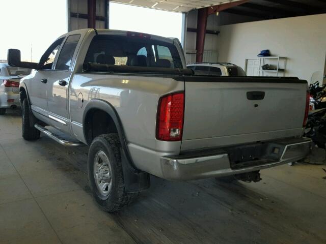 3D7KU28C74G155918 - 2004 DODGE RAM 2500 S SILVER photo 3