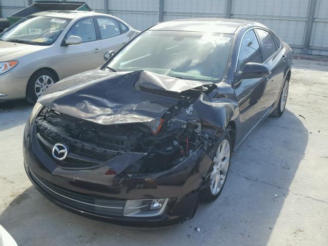 1YVHP82B595M09455 - 2009 MAZDA 6 S BURGUNDY photo 2