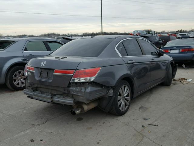 1HGCP2F8XCA044718 - 2012 HONDA ACCORD EXL GRAY photo 4