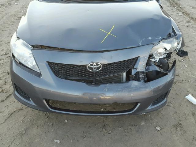 1NXBU4EE4AZ352786 - 2010 TOYOTA COROLLA BA GRAY photo 7