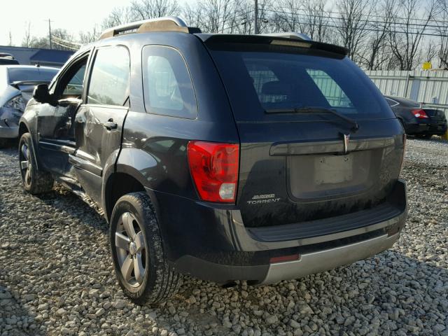 2CKDL63F166176835 - 2006 PONTIAC TORRENT BLACK photo 3