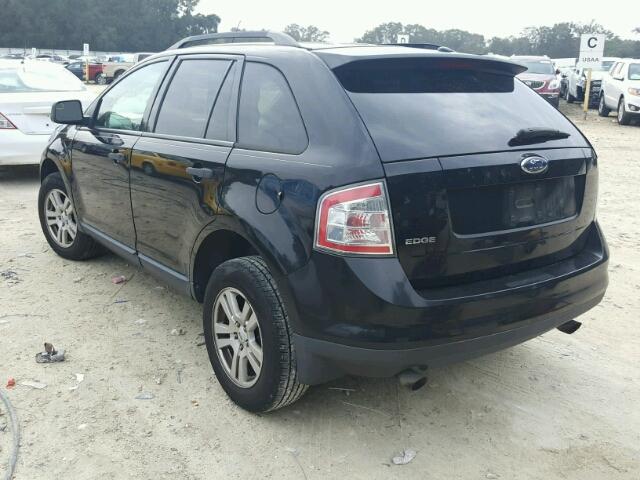 2FMDK36C57BB39494 - 2007 FORD EDGE SE BLACK photo 3