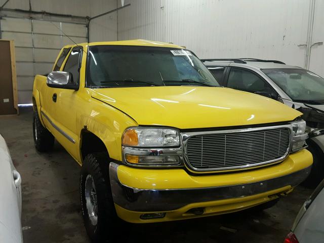 1GTEK19TX2Z282438 - 2002 GMC NEW SIERRA YELLOW photo 1