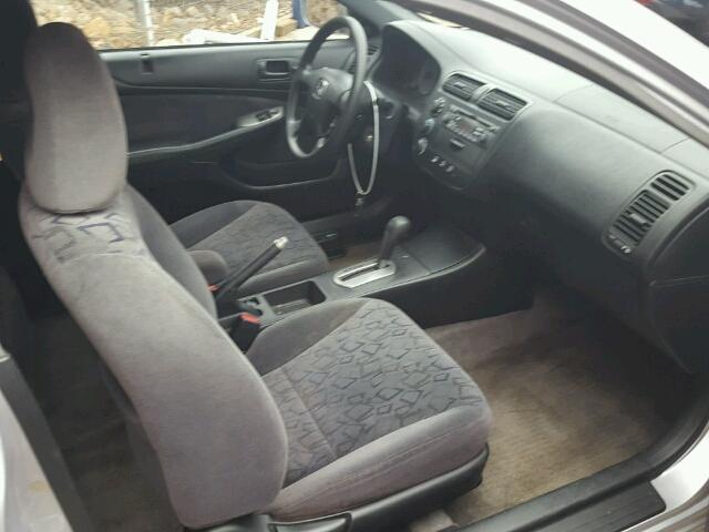 1HGEM22962L092140 - 2002 HONDA CIVIC EX SILVER photo 5