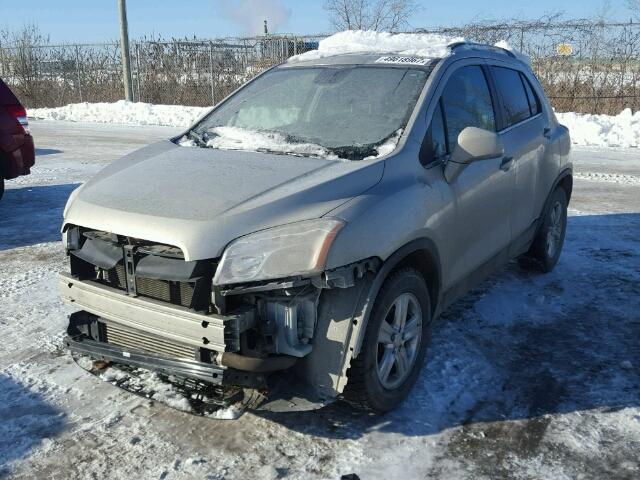 3GNCJLSB2DL183279 - 2013 CHEVROLET TRAX 1LT GRAY photo 2